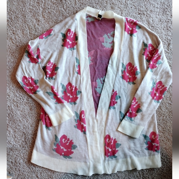 Windsor Floral Cardigan Size L - Picture 8 of 13